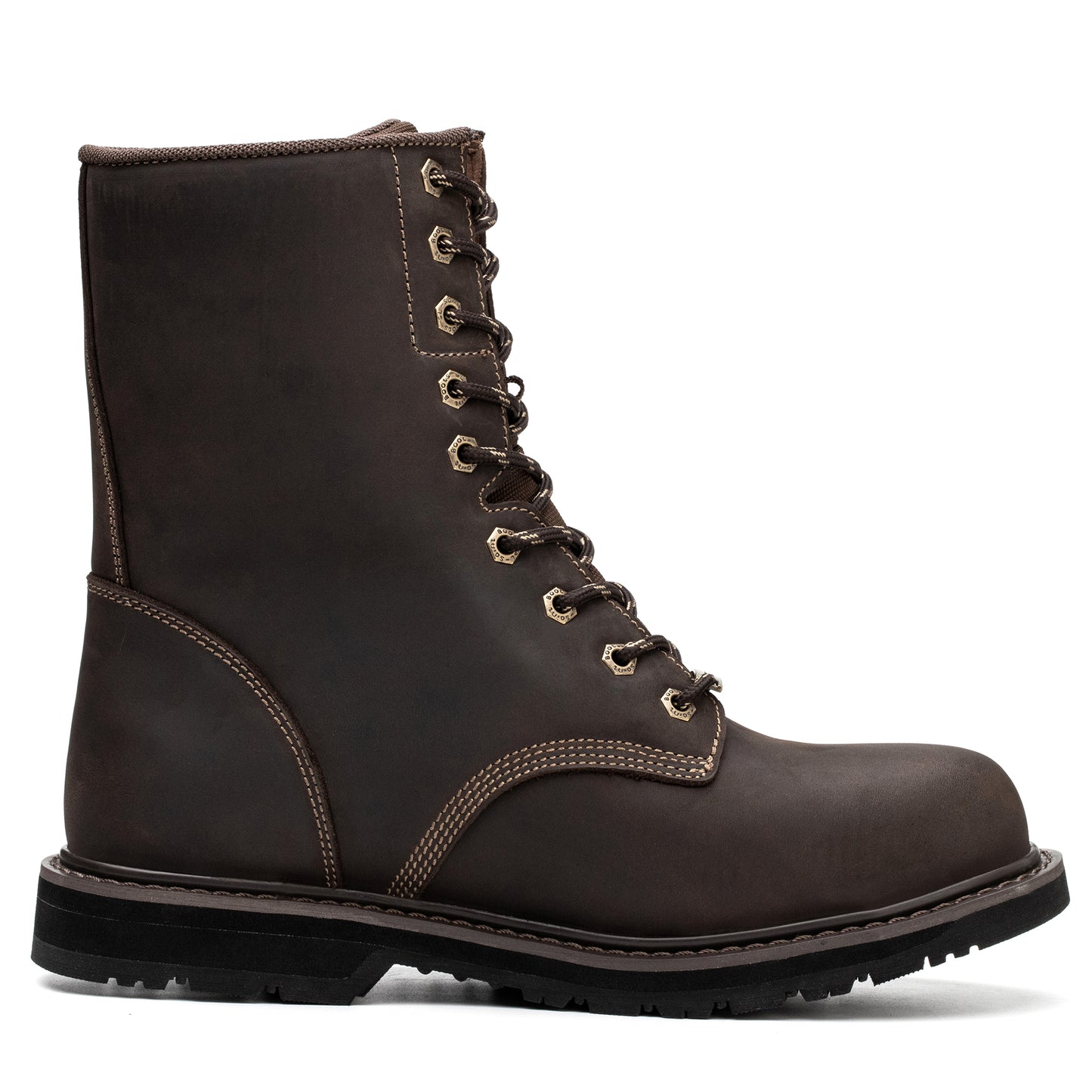 SL-Saint Waterproof Steel Toe 8 Inch Work Boots For Men Loggers and Hunt Industrial&Construction Insulated Safety Winter Shoes Breathable Performance Puncture-proof Footwear