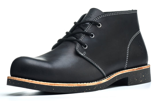 Men's Handcrafted Classic Chelsea Boots Genuine Leather Cowhide Comfortable Lace-Up Casual Footwear