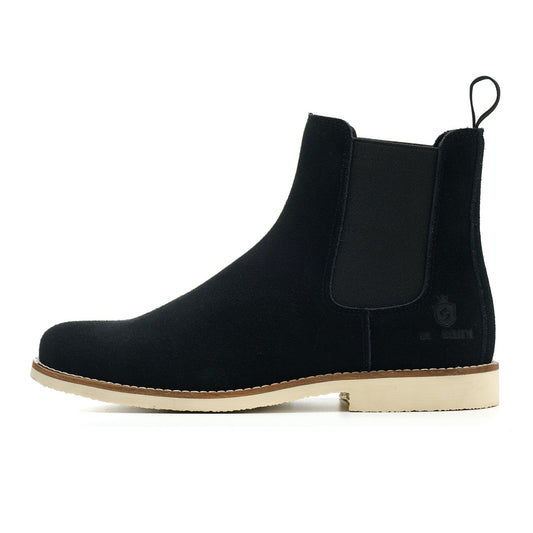 Handmade Classic Chelsea Boots for Men Fashion Genuine Cowhide Slip On Casual
