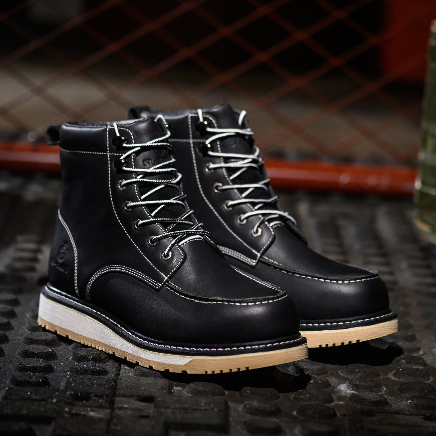 Handmade Soft Moc Toe Waterproof Good year-welted Boots 6’’ Classic Full Grain Leather Fashion