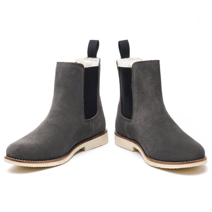 Handmade Classic Chelsea Boots for Men Fashion Genuine Cowhide Slip On Casual