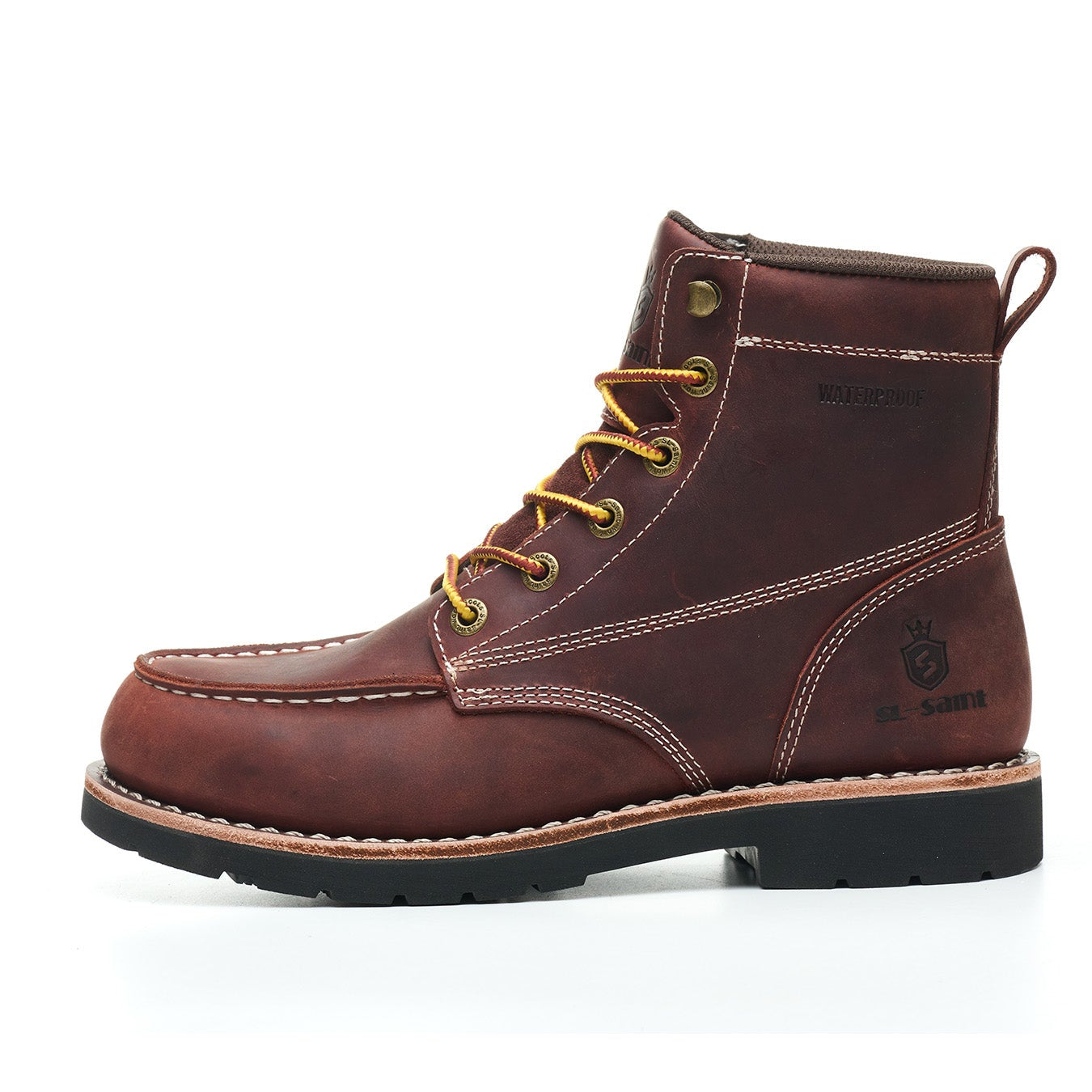 Handmade Waterproof Soft Moc Toe Boots Classic Genuine Leather Welts Ankle
