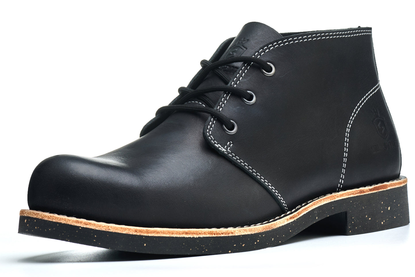 Men's Handcrafted Classic Chelsea Boots Genuine Leather Cowhide  Comfortable Lace-Up Casual Footwear