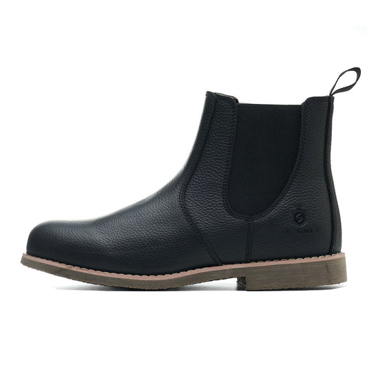 SL-Saint Men's Handmade Classic Chelsea Boots Genuine Cowhide Slip On Fashion Casual