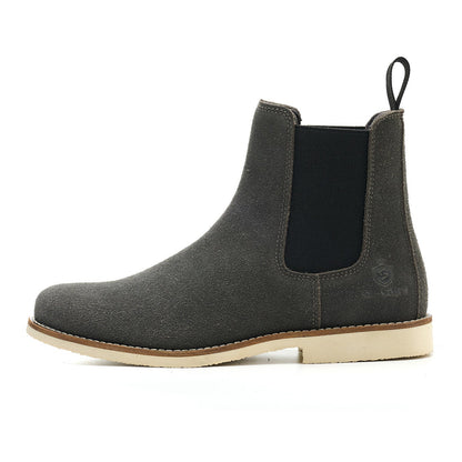 Handmade Classic Chelsea Boots for Men Fashion Genuine Cowhide Slip On Casual